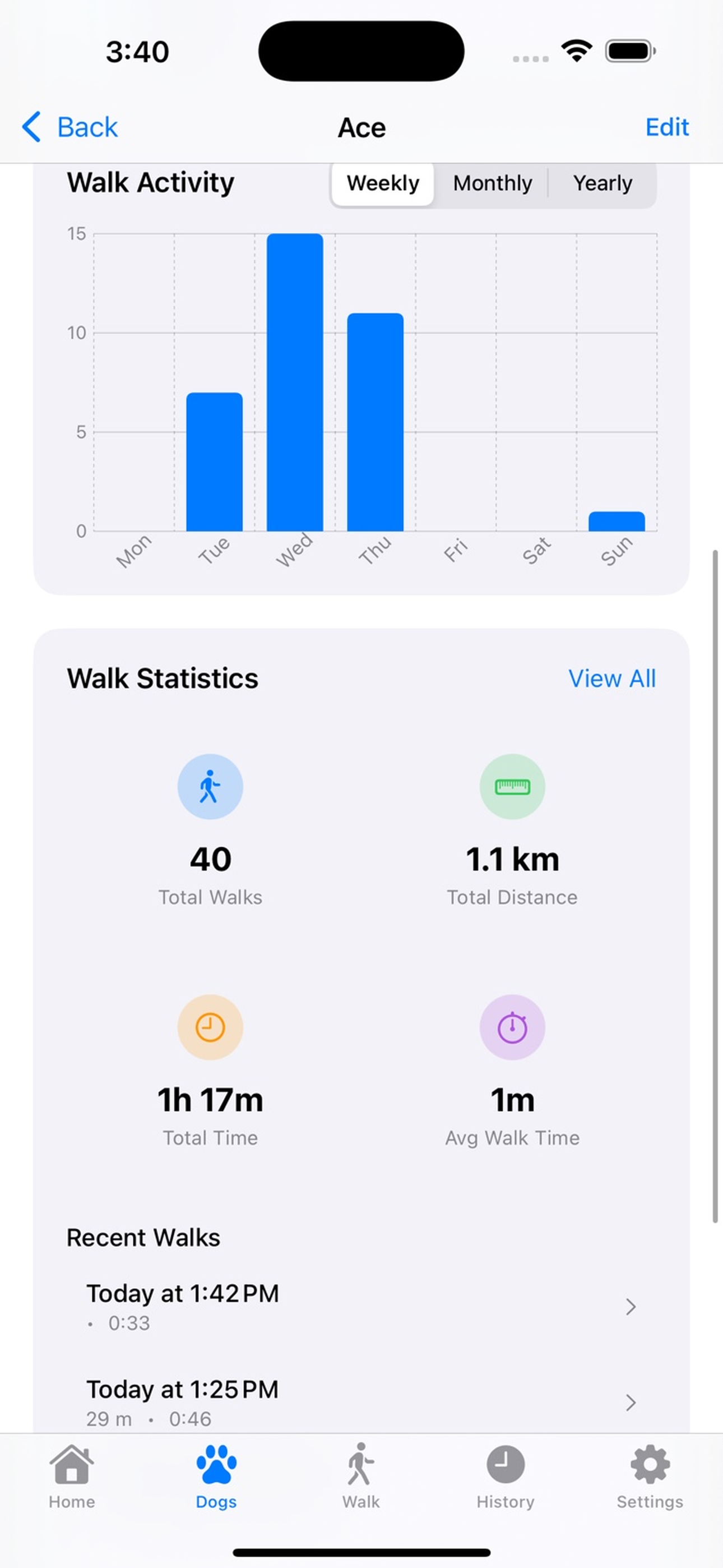 Route History